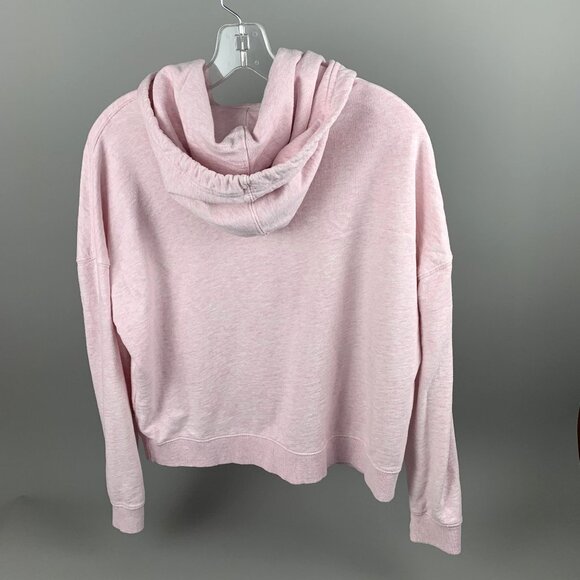 Roots Canada Pink Cotton Pullover Crop Hoodie Beaver Logo Womens Size Small - Picture 4 of 11